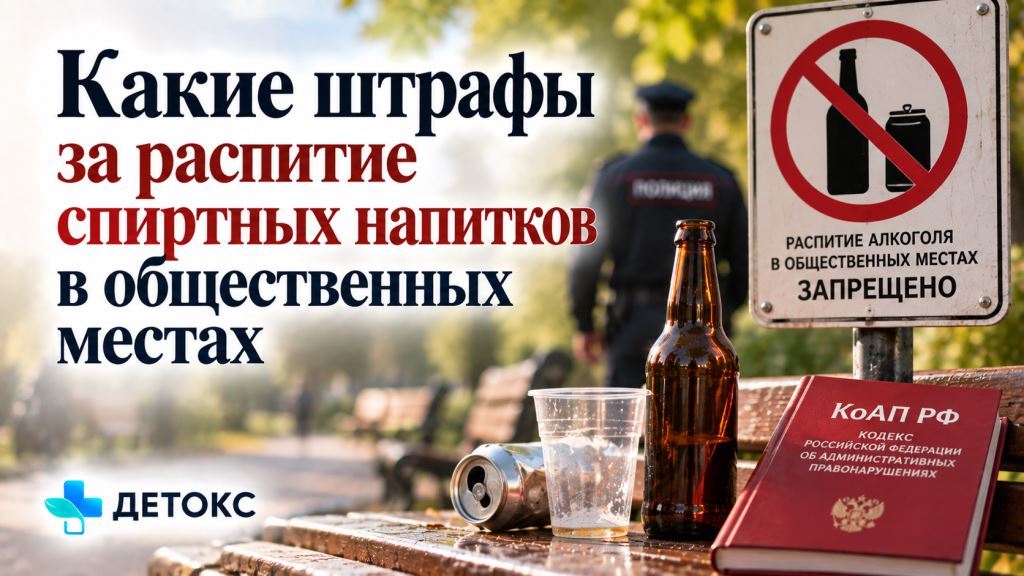 Штраф за распитие спиртных напитков в общественных местах