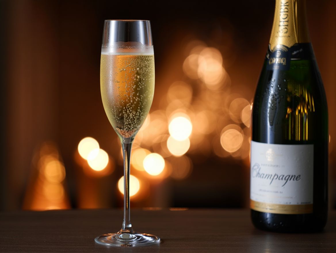 Какой алкоголь пить на Новый год Бокал шампанского