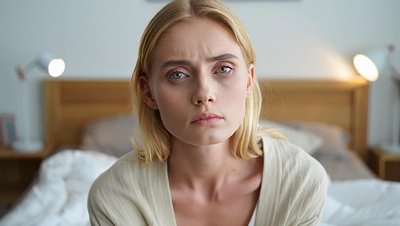 Уставшая женщина