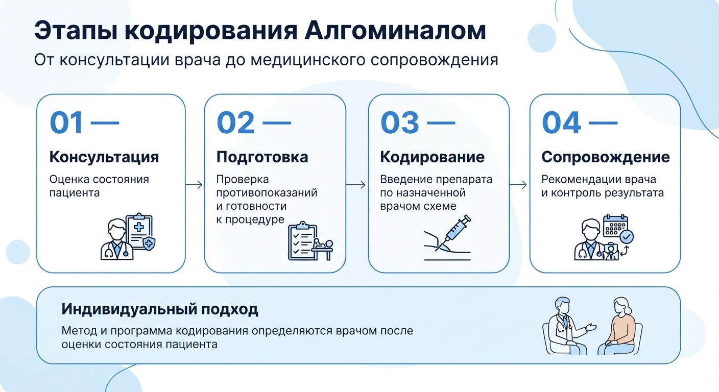 Кодирование препаратом «Алгоминал» в Экибастузе инфографика