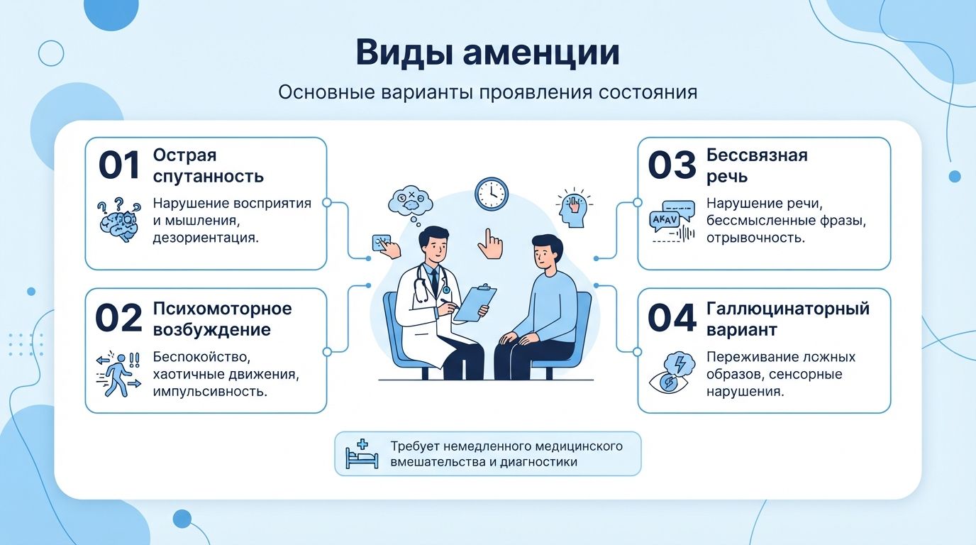 Лечение аменции инфографика