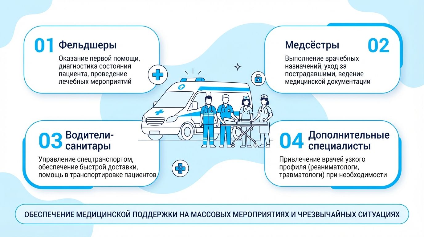 Медицинское сопровождение массовых мероприятий в Актаныше инфографика